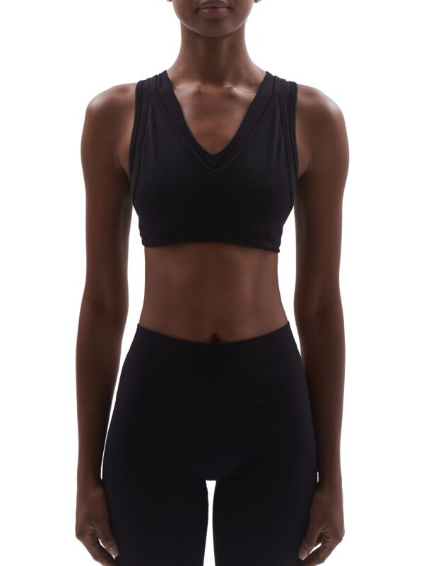 

Бюстгальтер Helmut Lang двойной бесшовный, черный
