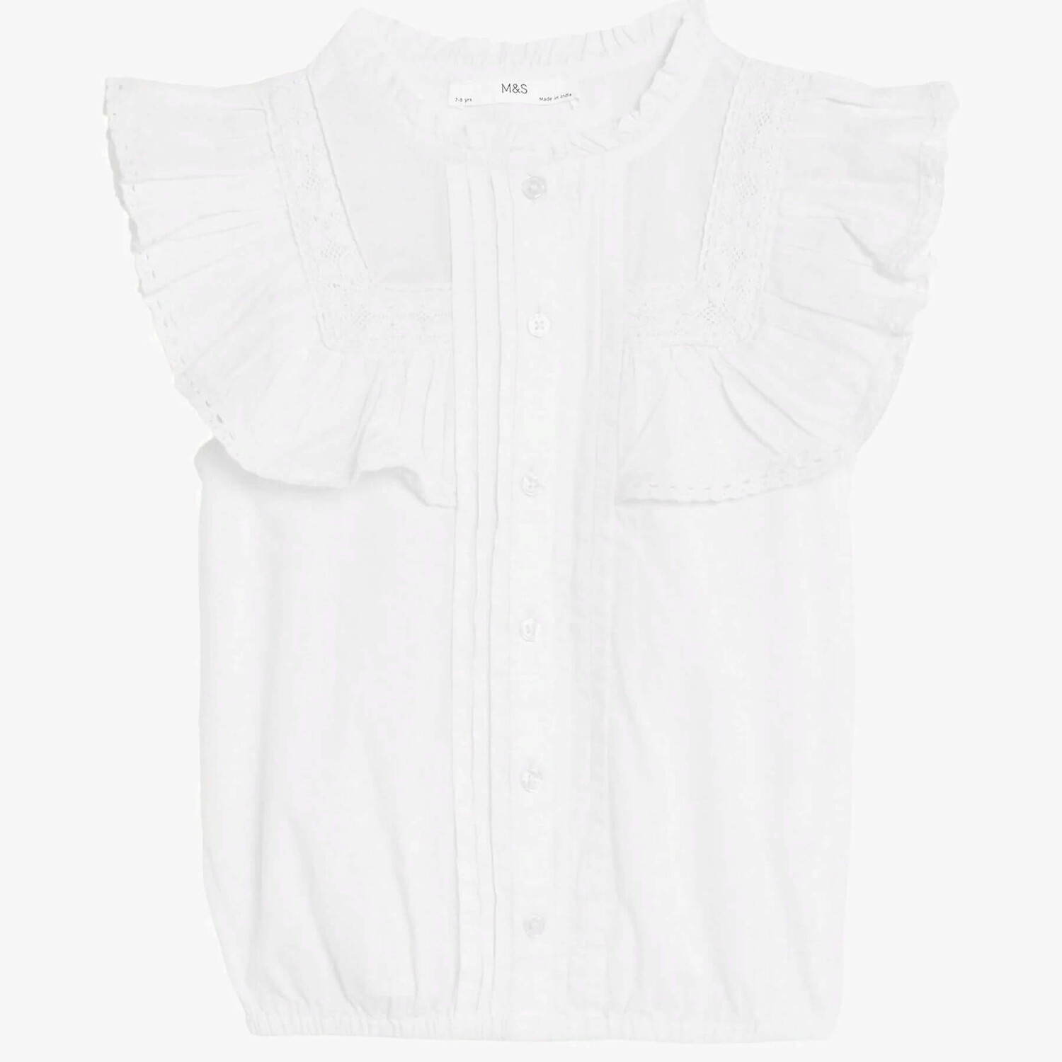 

Блузка Marks & Spencer Pure Cotton, белый
