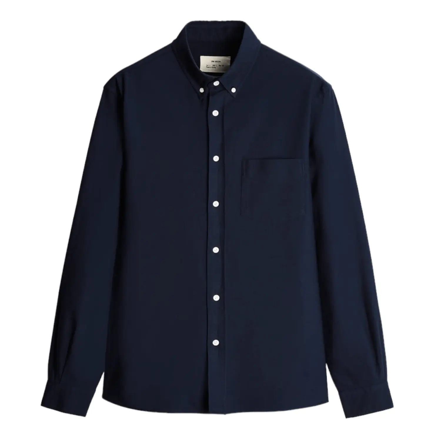 

Рубашка Zara Oxford Shirt With Pocket, синий