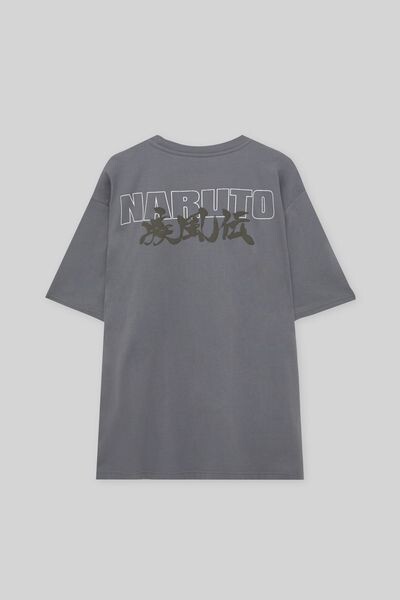 

Наруто футболка серая PULL&BEAR