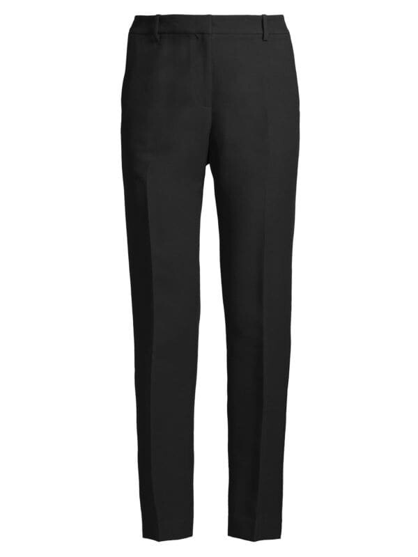 

Брюки до щиколотки clinton из смесовой шерсти Lafayette 148 New York Black