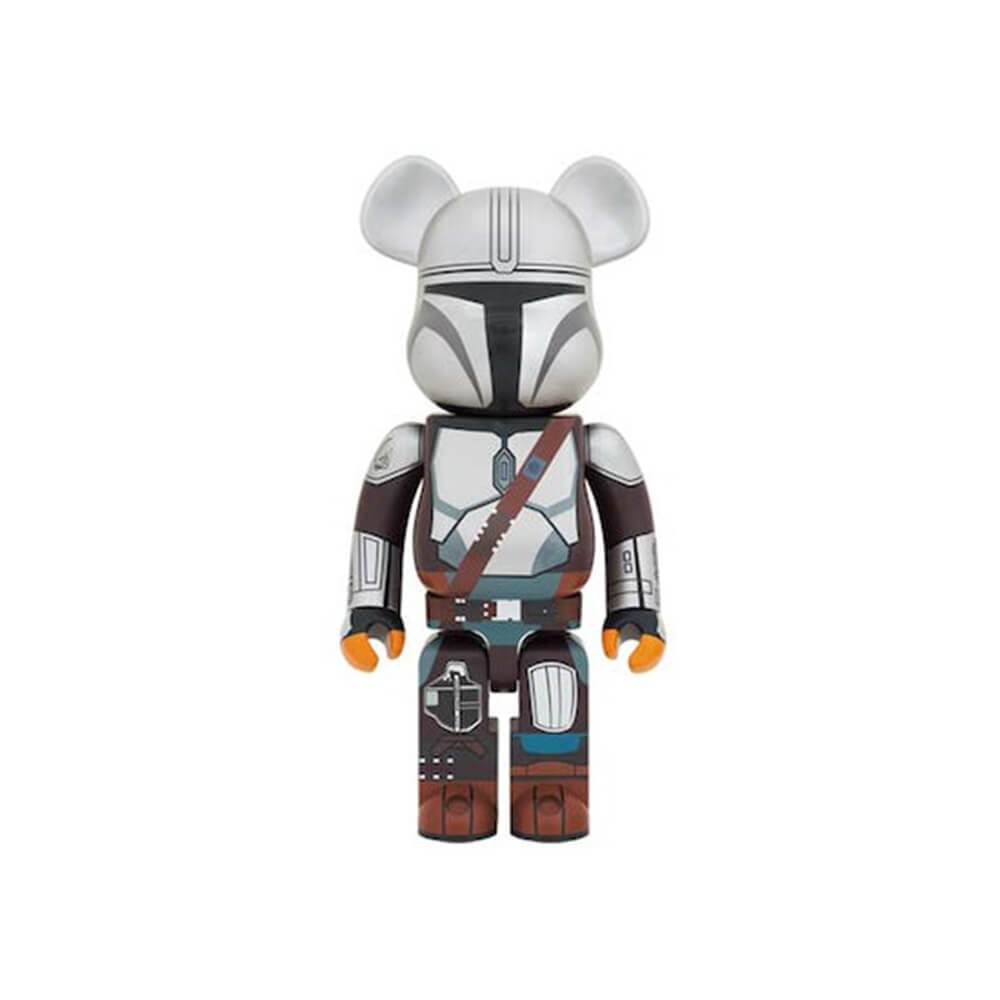 

Фигурка Bearbrick x Star Wars The Mandalorian Beskar Armor 1000%, белый