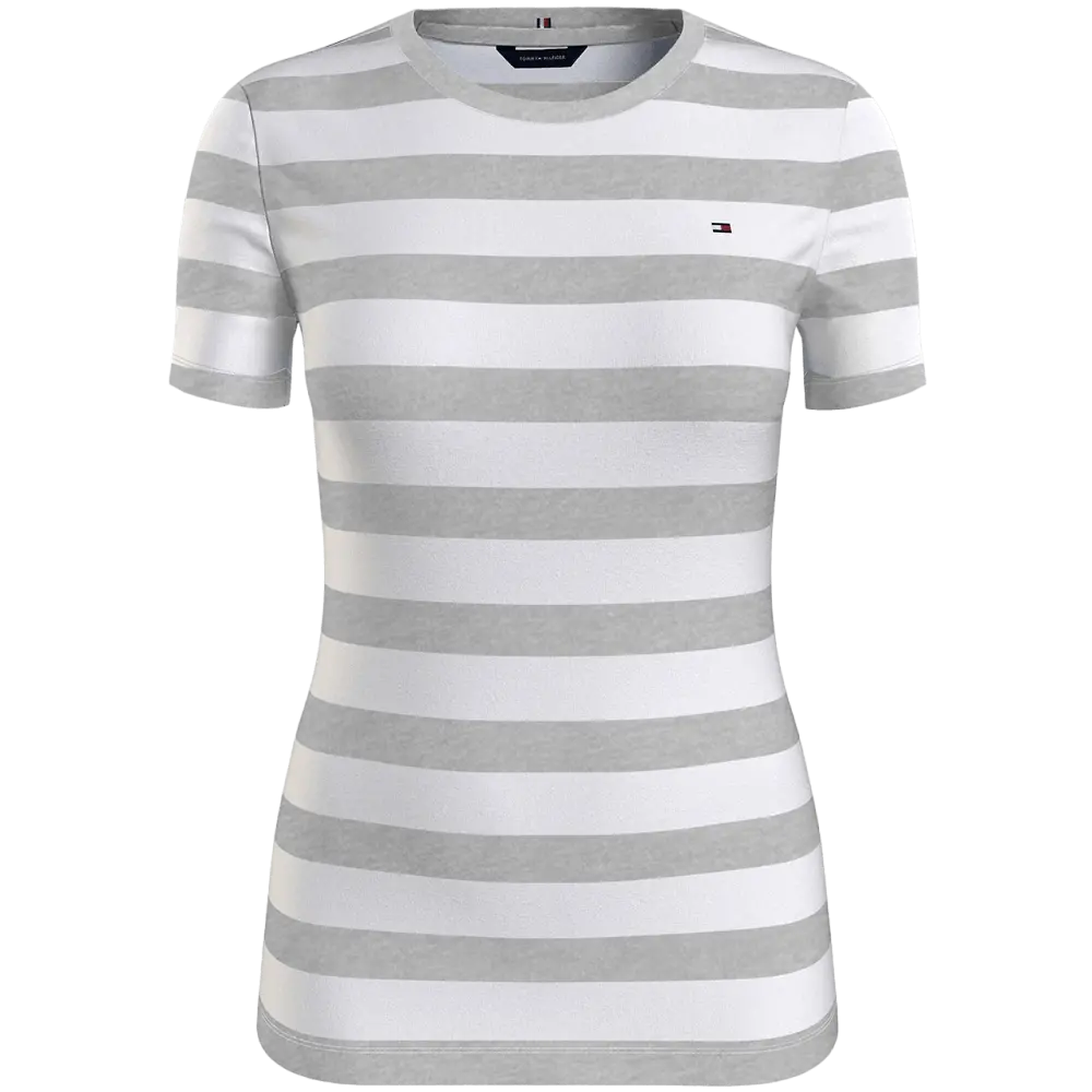 

Футболка Tommy Hilfiger Favorite Crewneck Stripe, серый