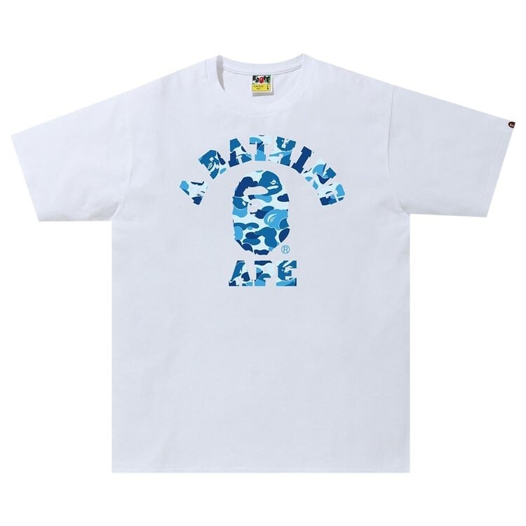 

Футболка BAPE ABC Camo College Tee 'White/Blue', белый