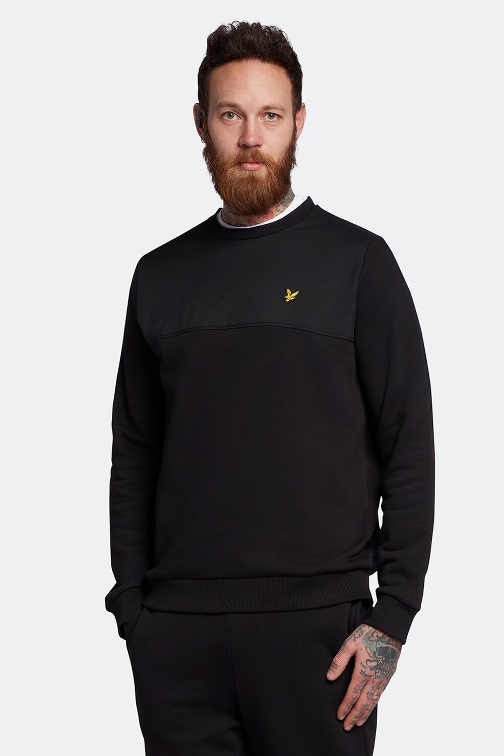 

Черная толстовка из софтшелла со вставкой Lyle & Scott, черный