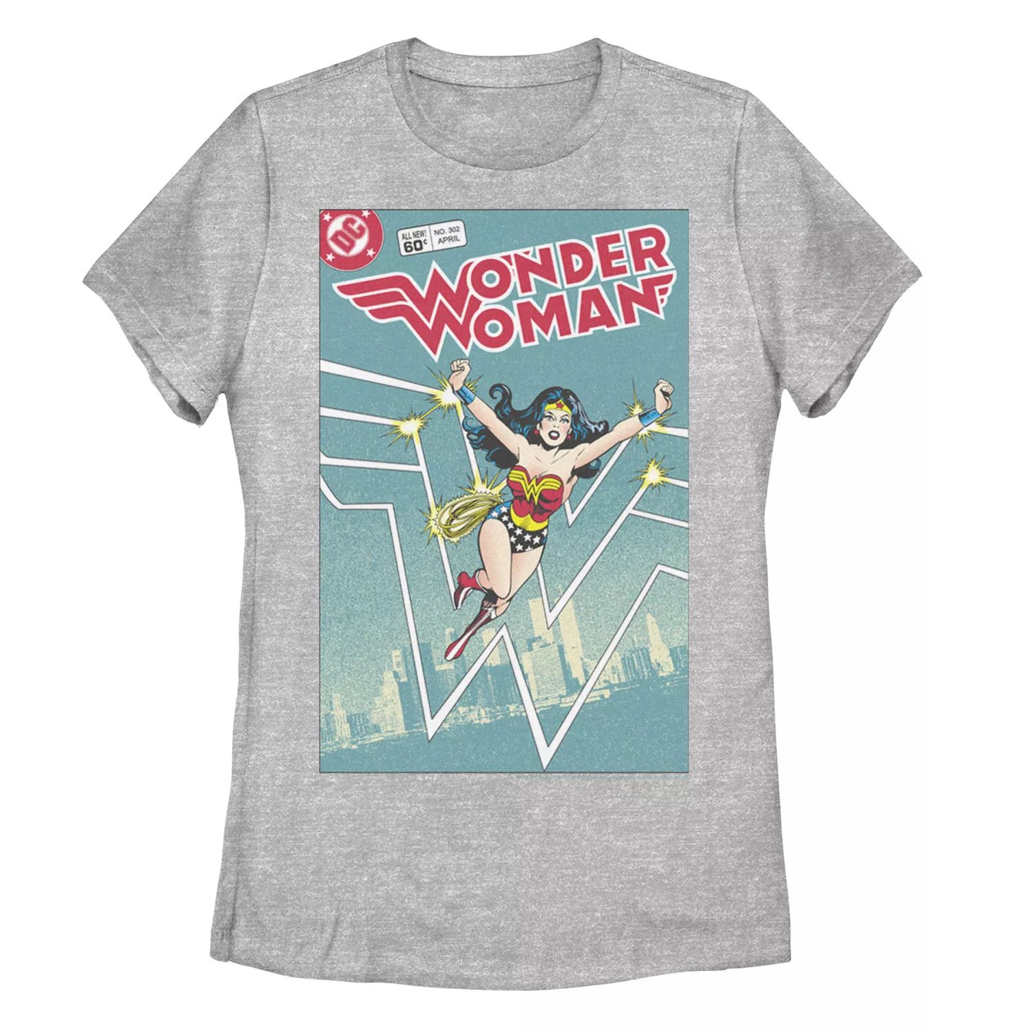 Детская футболка с рисунком «Чудо-женщина» в стиле DC Comics в стиле ретро Licensed Character детская футболка с рисунком чудо женщина dc comics licensed character