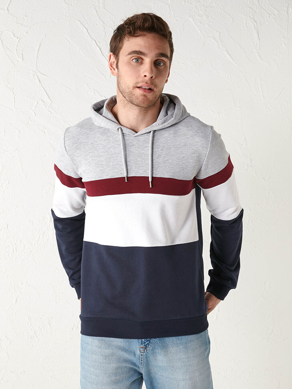

Толстовка в стиле колор-блок с капюшоном LCW Casual
