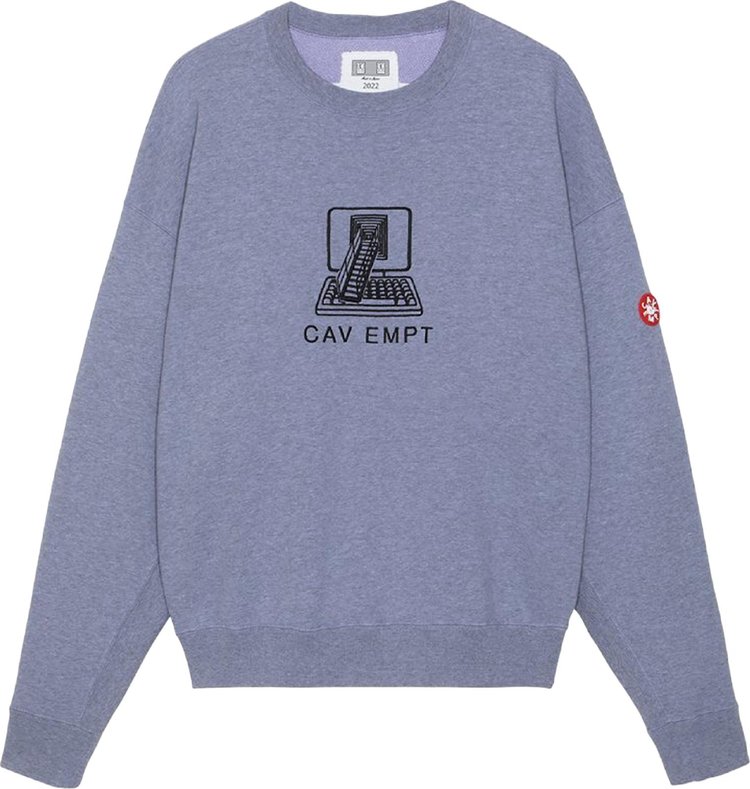 Cav Empt Access Monitor Crewneck Grey