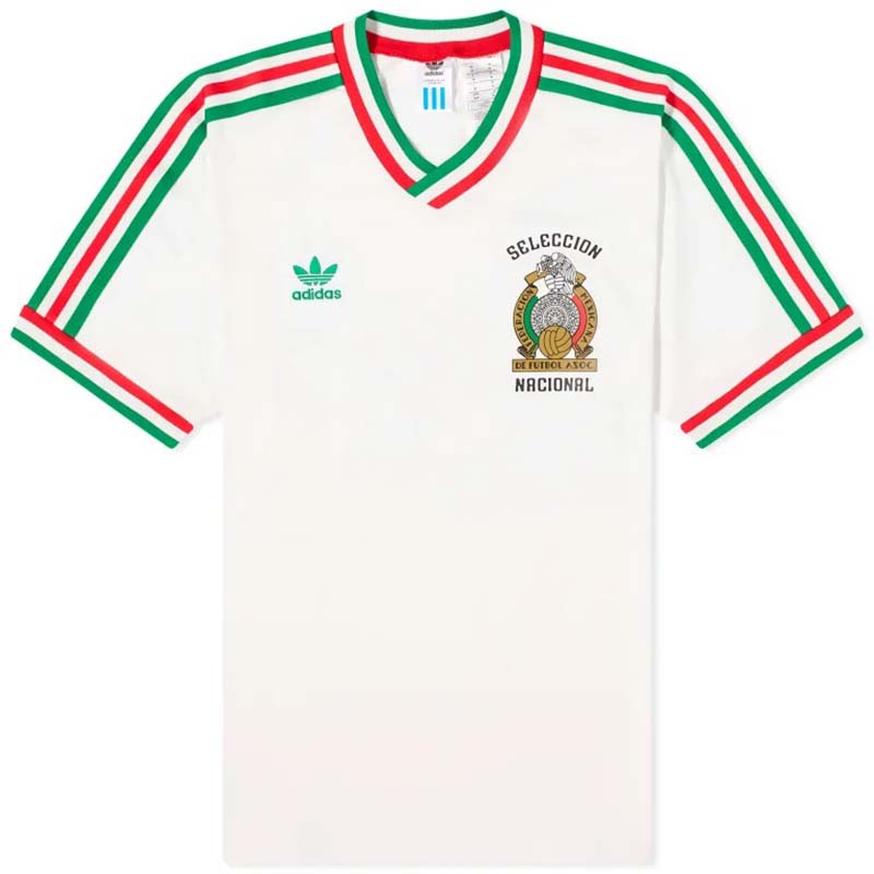 Футболка Adidas Mexico Away Jersey 86, белый/мультиколор 2021 22 carlow gaa away 2 stripe jersey