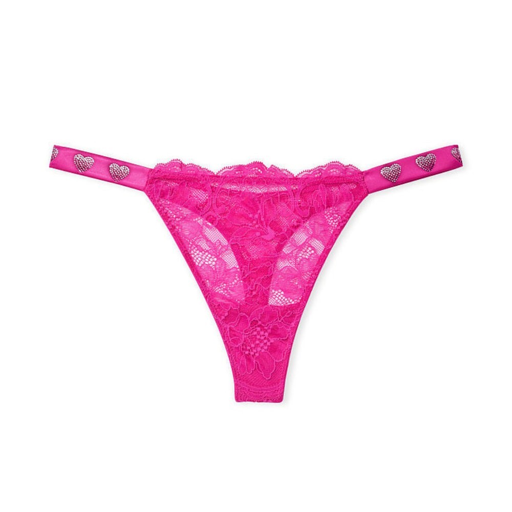 

Трусы-стринги Victorias Secret Very Sexy Smooth Lace Shine, фуксия