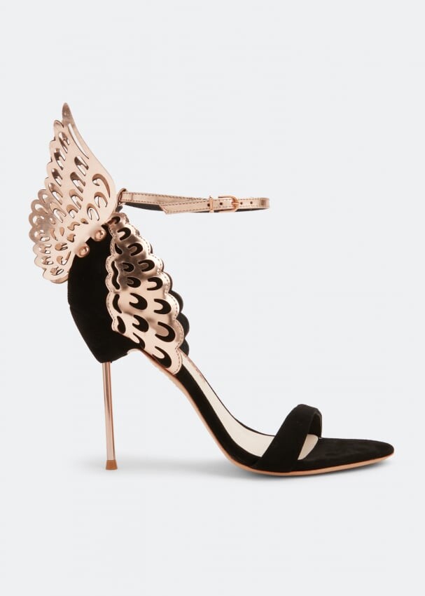 

Сандалии SOPHIA WEBSTER Evangeline sandals, черный