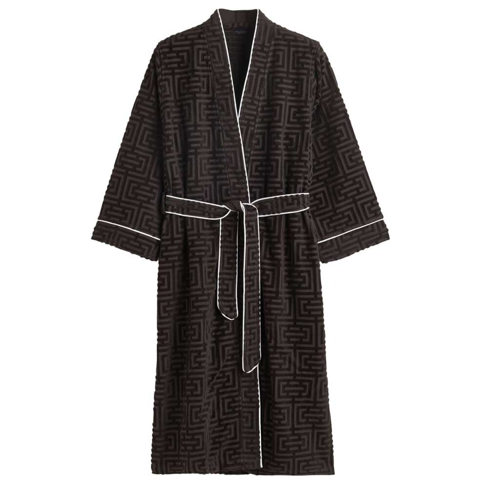 

Халат H&M Home Jacquard-patterned, черный