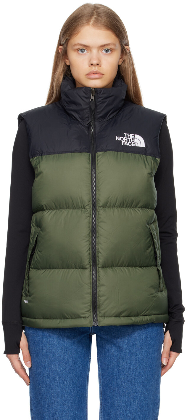 

Зеленый пуховый жилет Nuptse Retro 1996 года The North Face