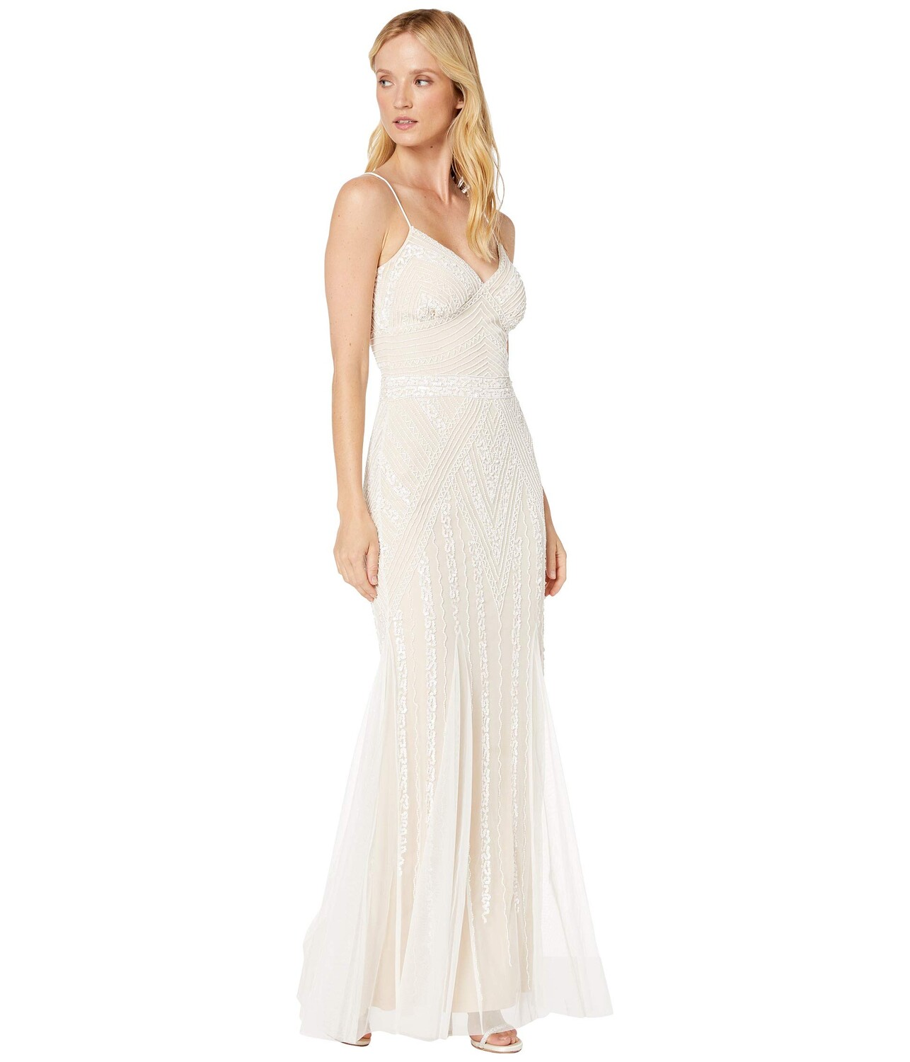 Marina long beaded clearance gown