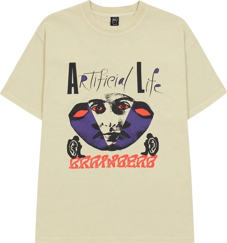 

Футболка Brain Dead Artificial Life T-Shirt 'Sand', кремовый