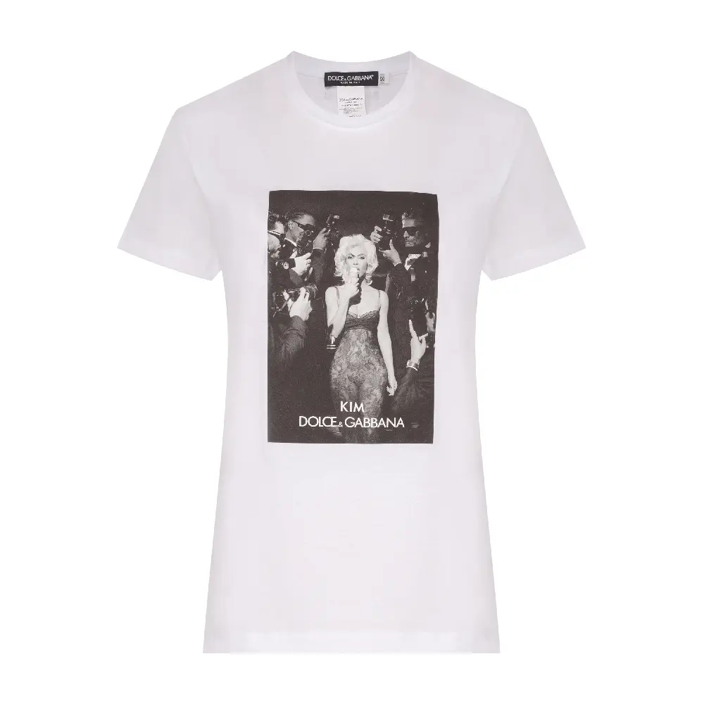 

Футболка с принтом Dolce & Gabbana Kim, белый