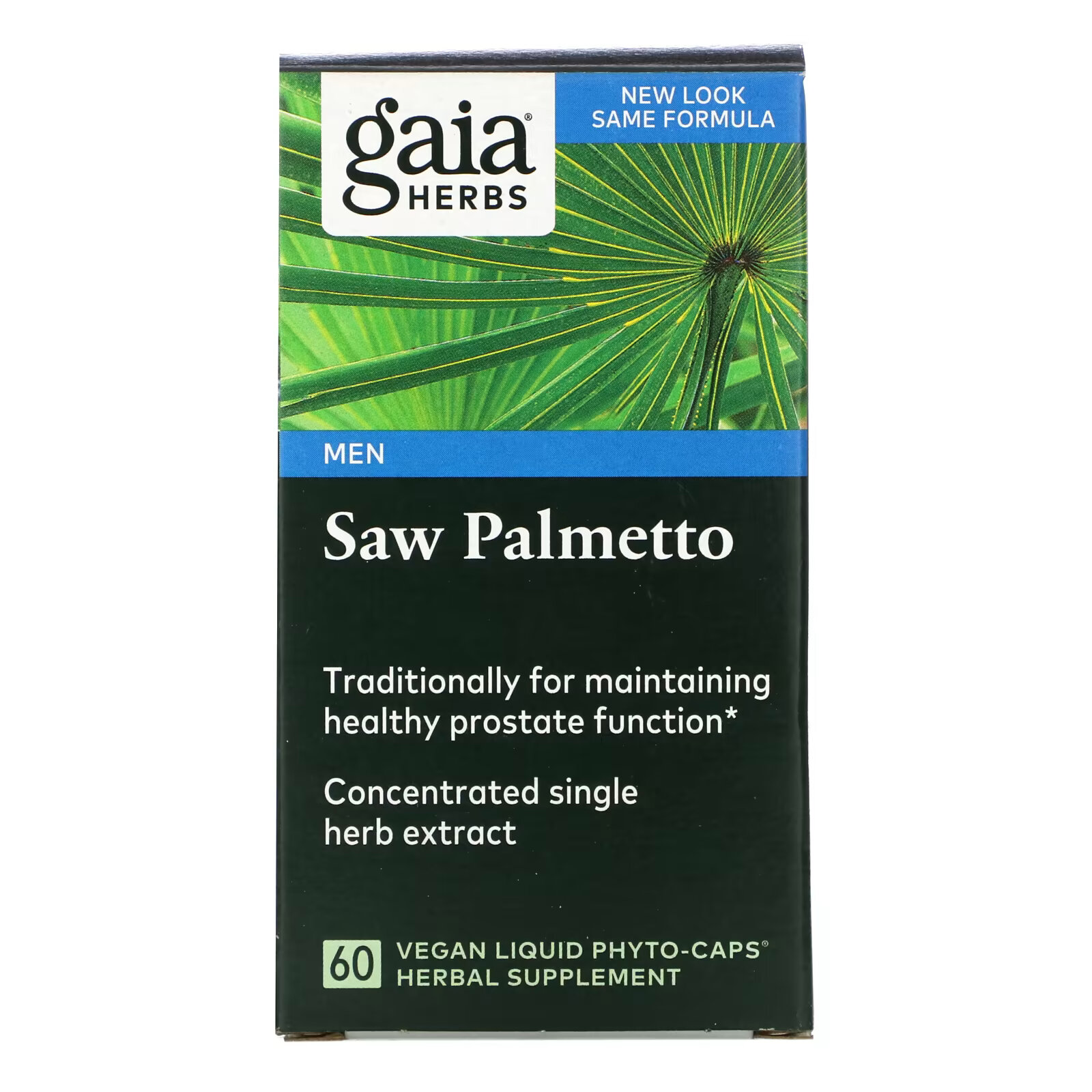 Gaia Herbs, сереноя, для мужчин, 60 веганских капсул Liquid Phyto-Caps gaia herbs корень валерианы 60 веганских капсул liquid phyto caps