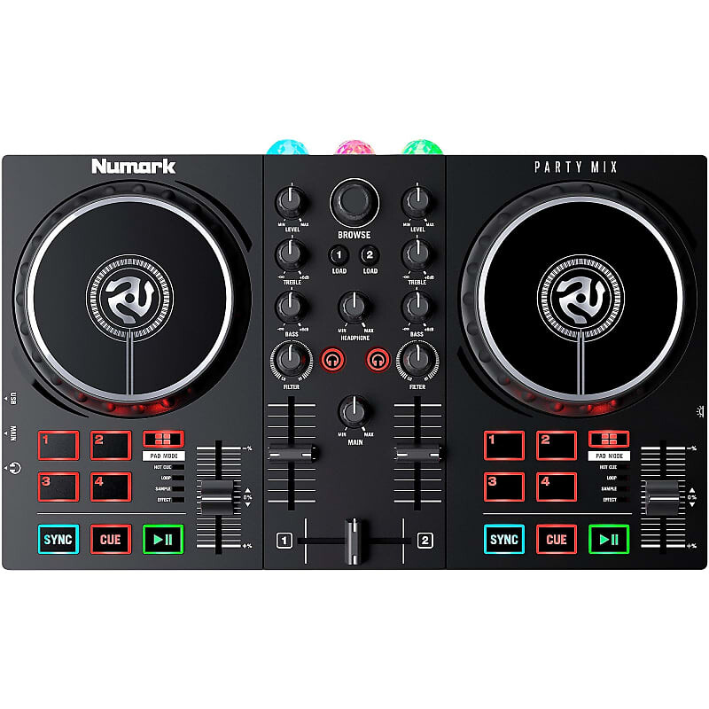 

DJ-контроллер Numark Party Mix II со встроенным световым шоу - PARTYMIXII