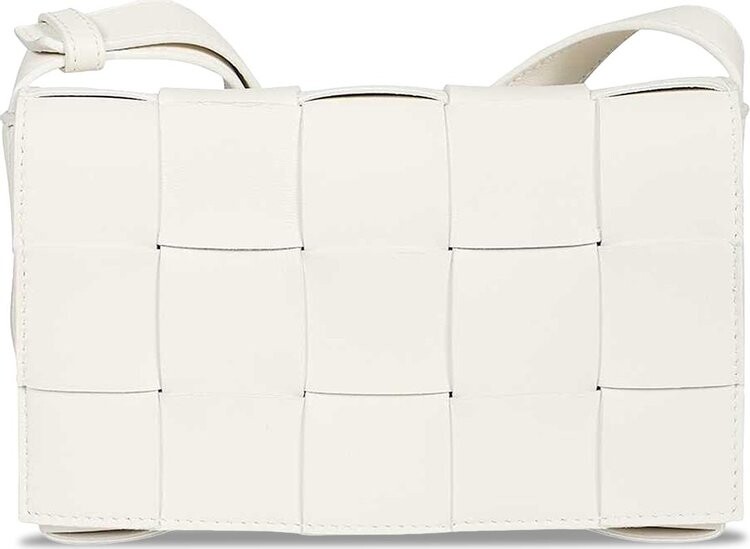 

Сумка Bottega Veneta Cassette Small Shoulder Bag White/Gold, белый