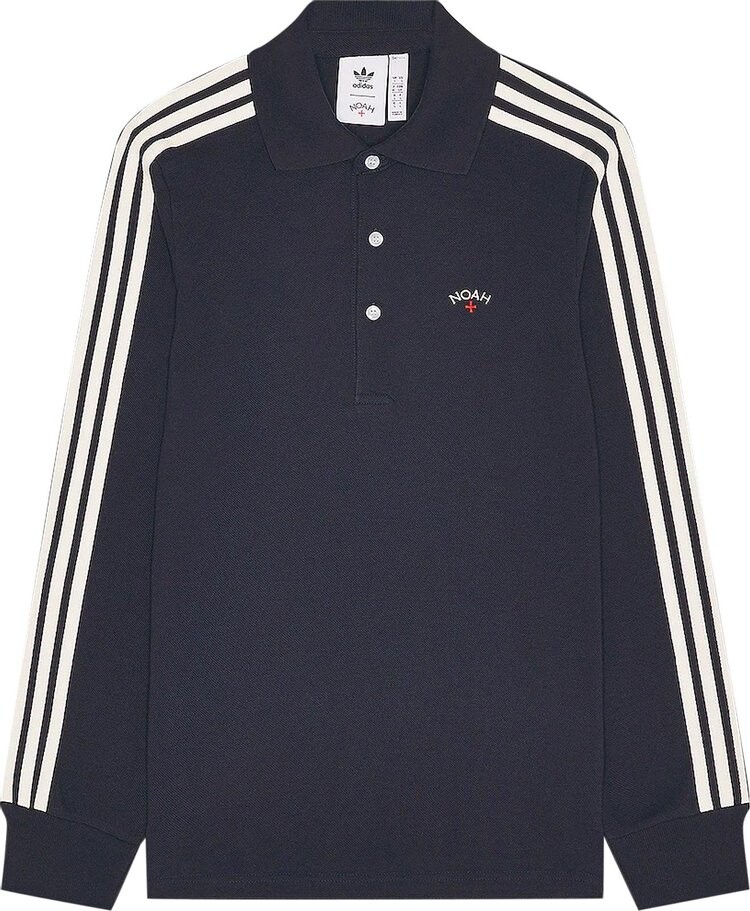 

Лонгслив adidas x Noah Polo Long-Sleeve 'Night Navy', синий