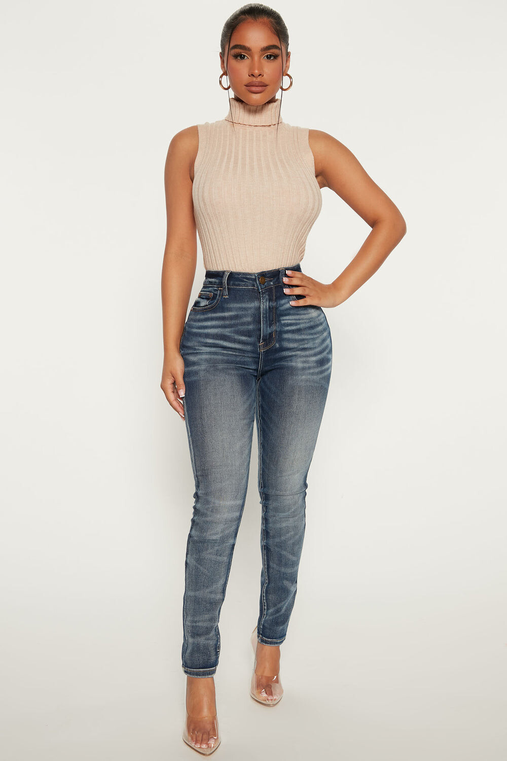 

Джинсы скинни Fashion Nova N1064HR, синий