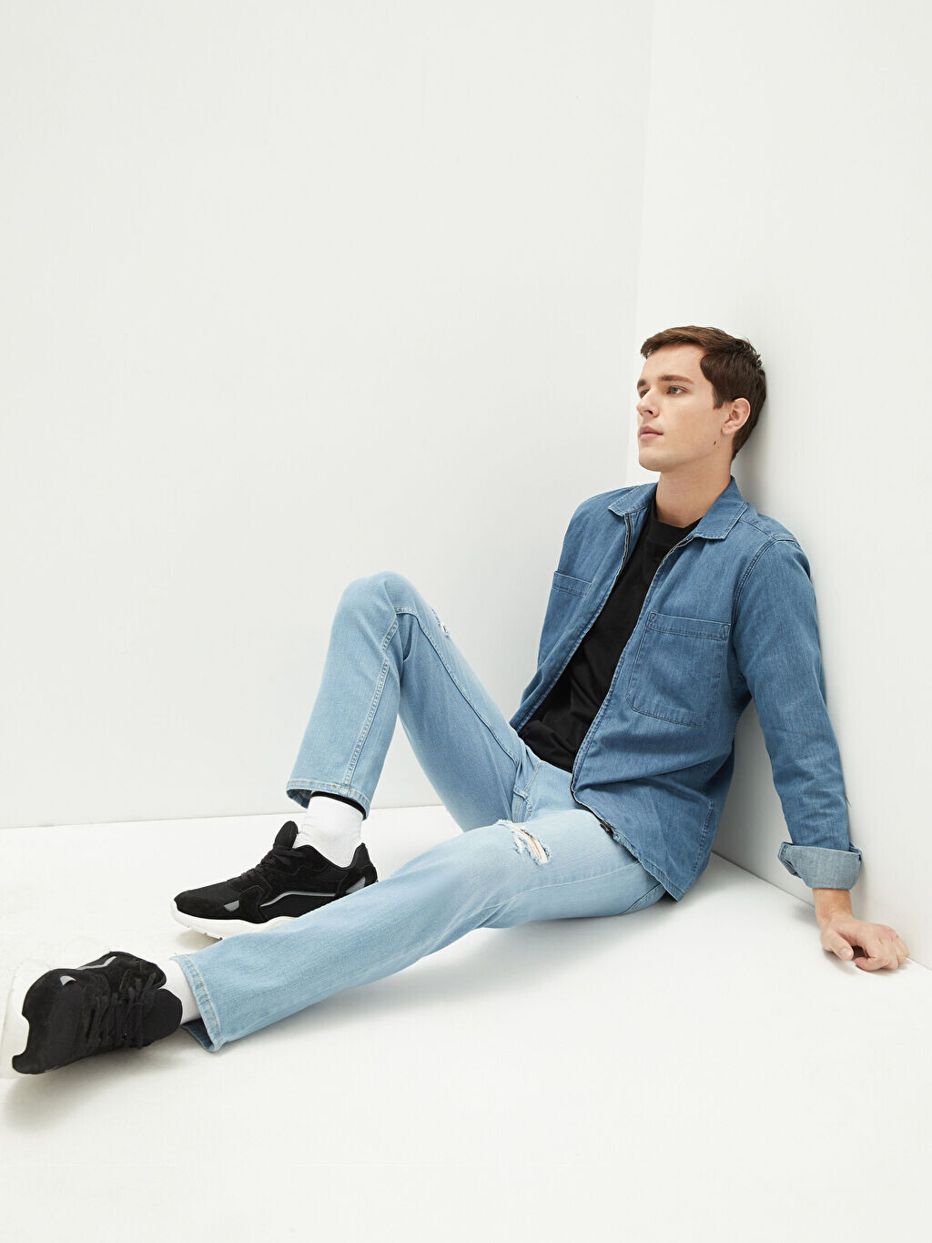 

Мужские джинсовые брюки 750 Slim Fit LCW Jeans