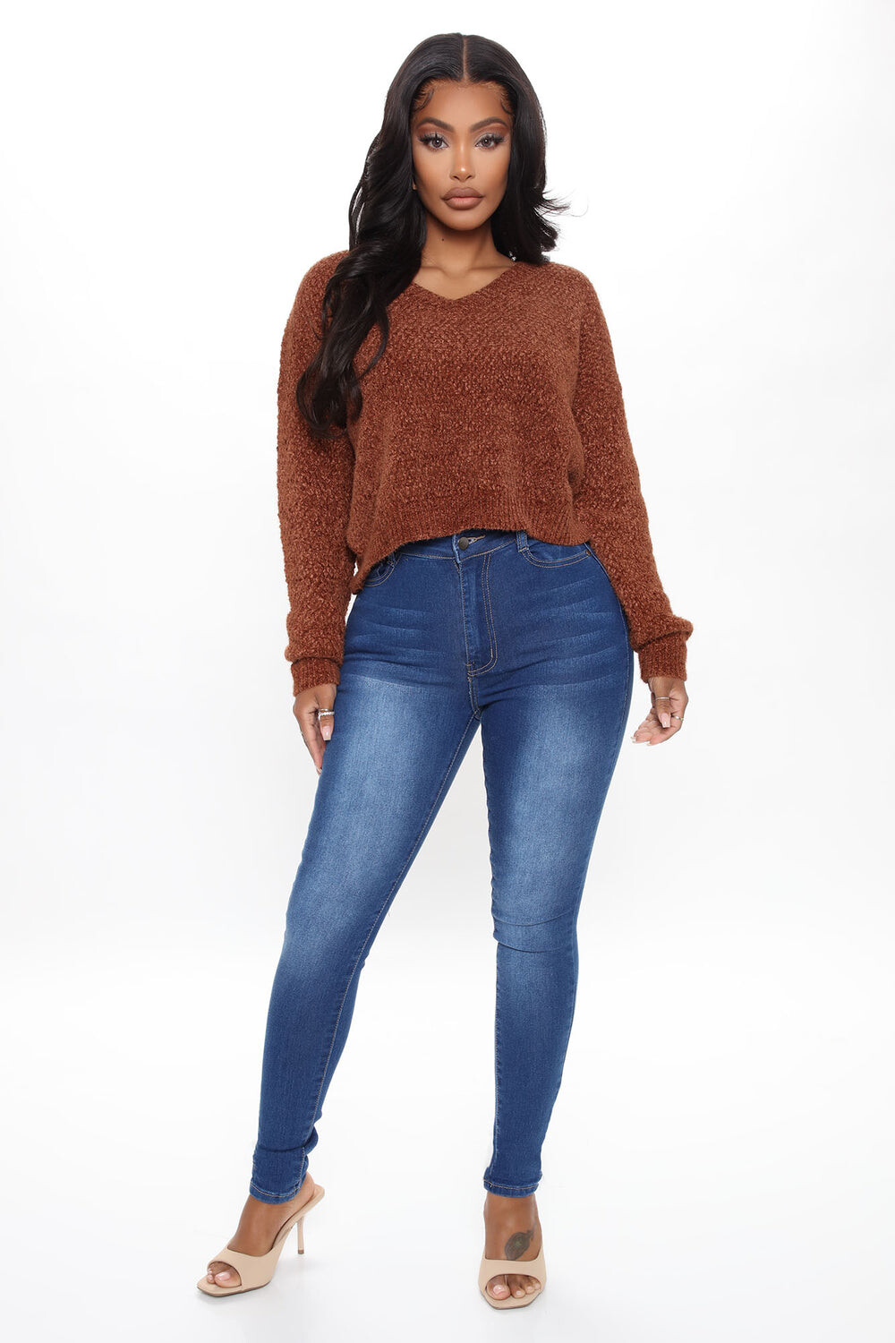 

Джинсы скинни Fashion Nova BOD10, синий