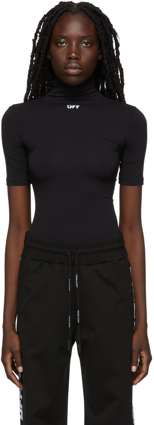 

Водолазка с коротким рукавом с логотипом Black Stamp Second Skin Off-White