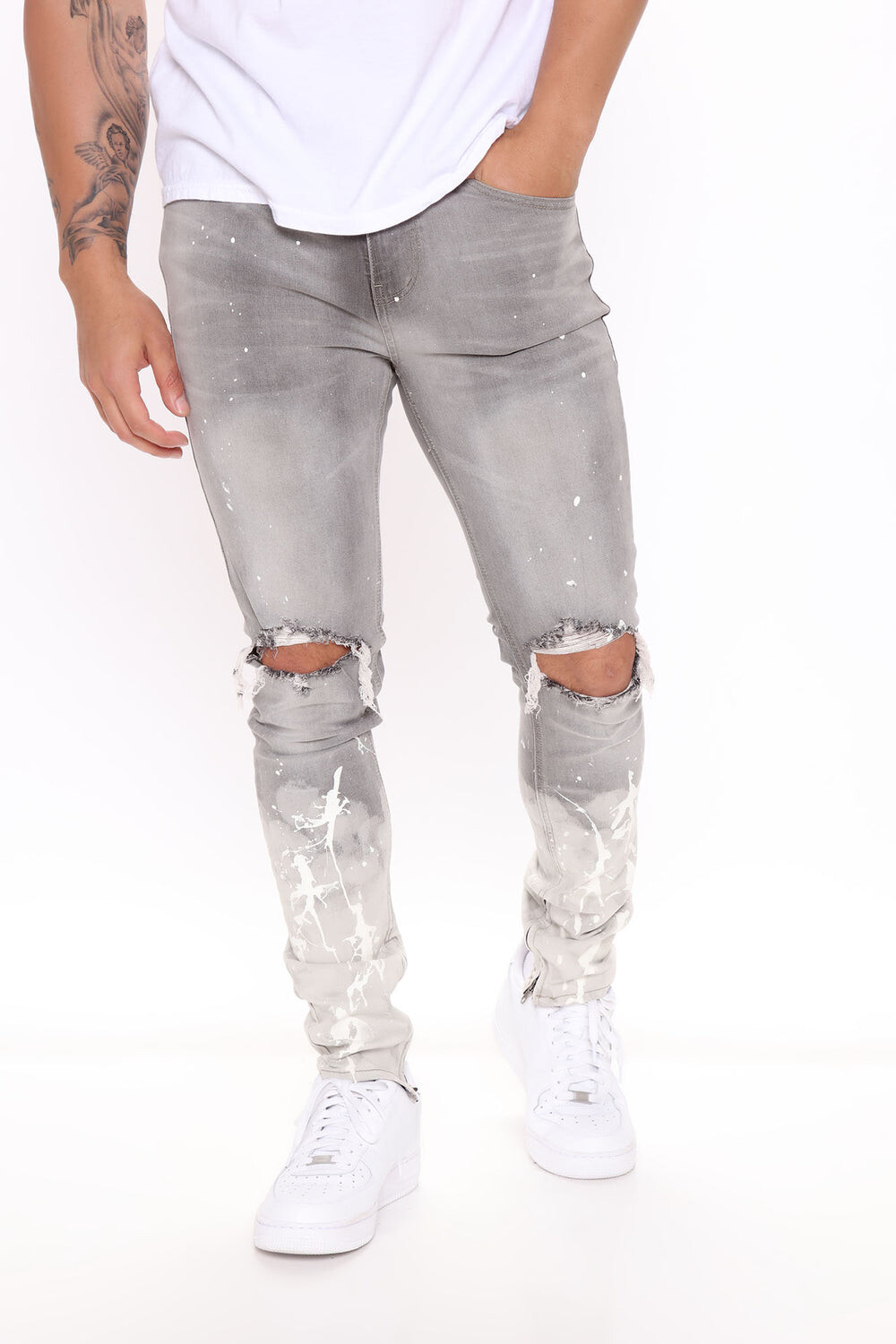 

Джинсы скинни Fashion Nova KND4175, серый