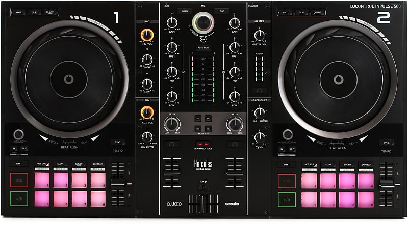 Hercules DJ DJControl Inpulse 500 2-канальный DJ-контроллер AMS-DJC-INPULSE-500