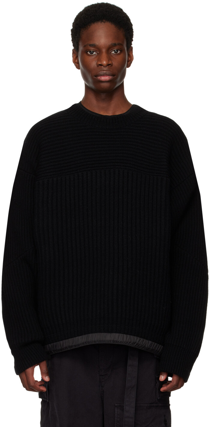 

Черный спортивный свитер sacai