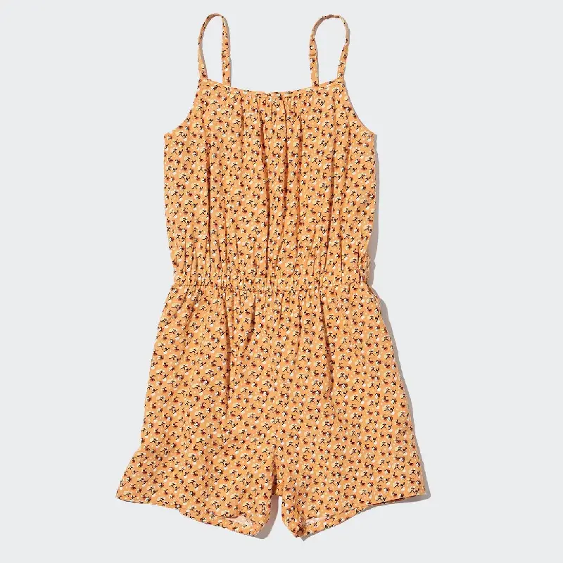 

Комбинезон Uniqlo Girls Viscose Printed, оранжевый