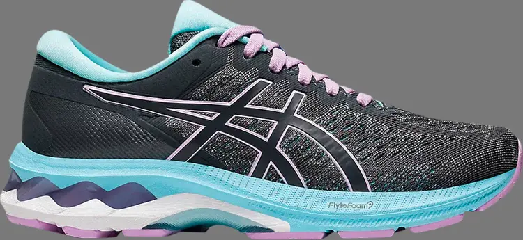

Кроссовки gel kayano 27 gs 'carrier grey lilac' Asics, серый