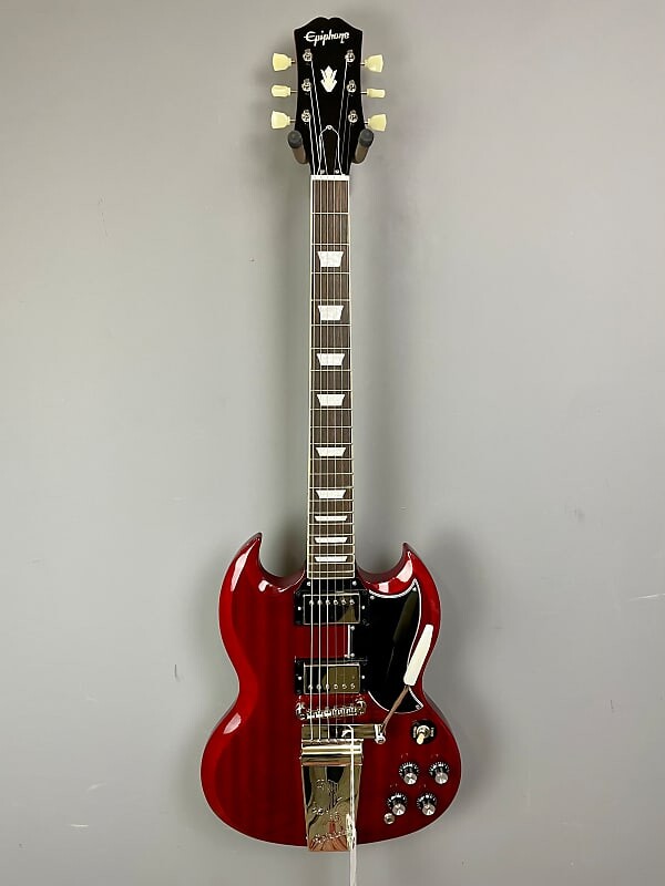 

Epiphone SG Standard '61 Maestro Vibrola 2022 — винтажная вишня