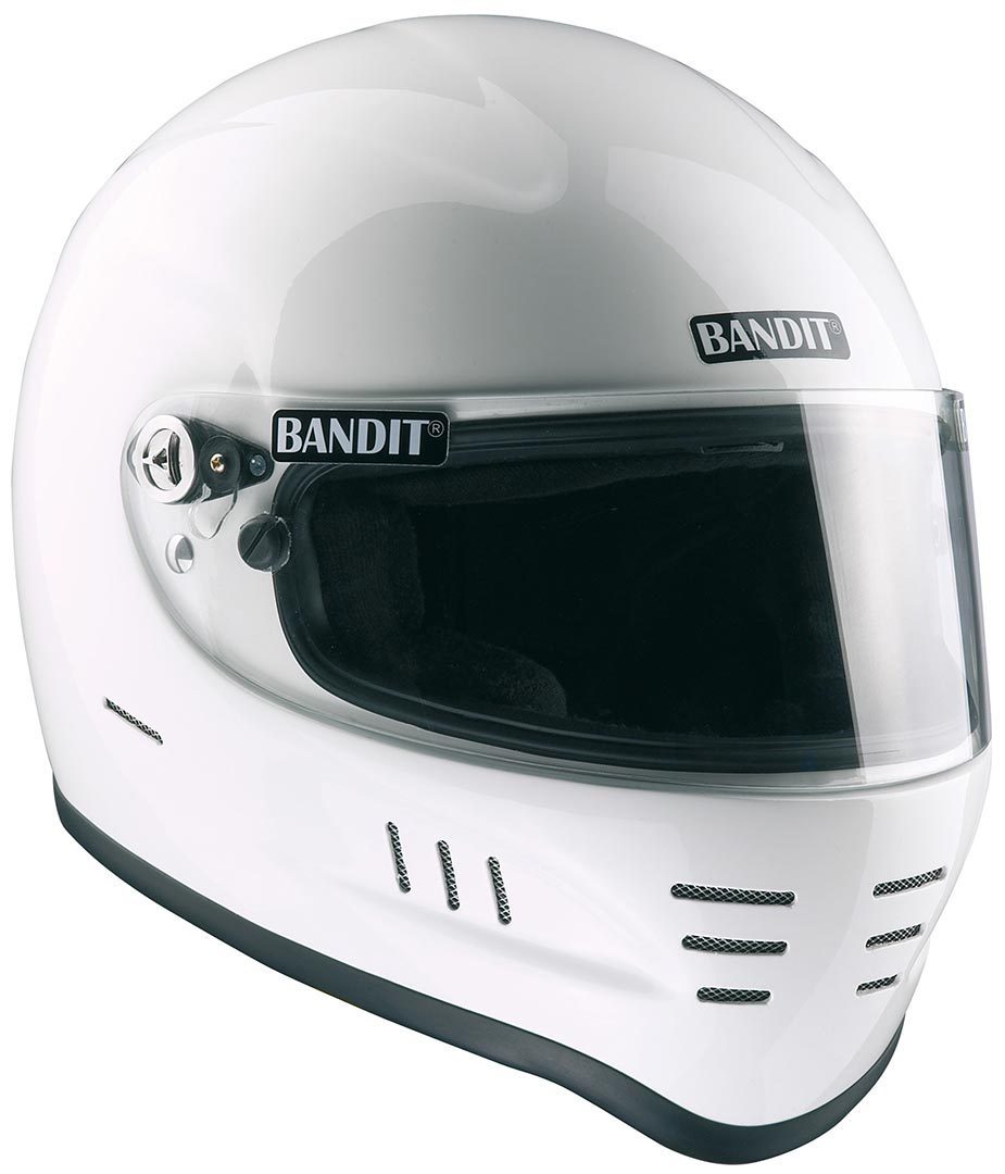 Мотоциклетный шлем Bandit SA Snell, белый мотоциклетный шлем мотоциклетный шлем матового черного цвета с солнцезащитным козырьком