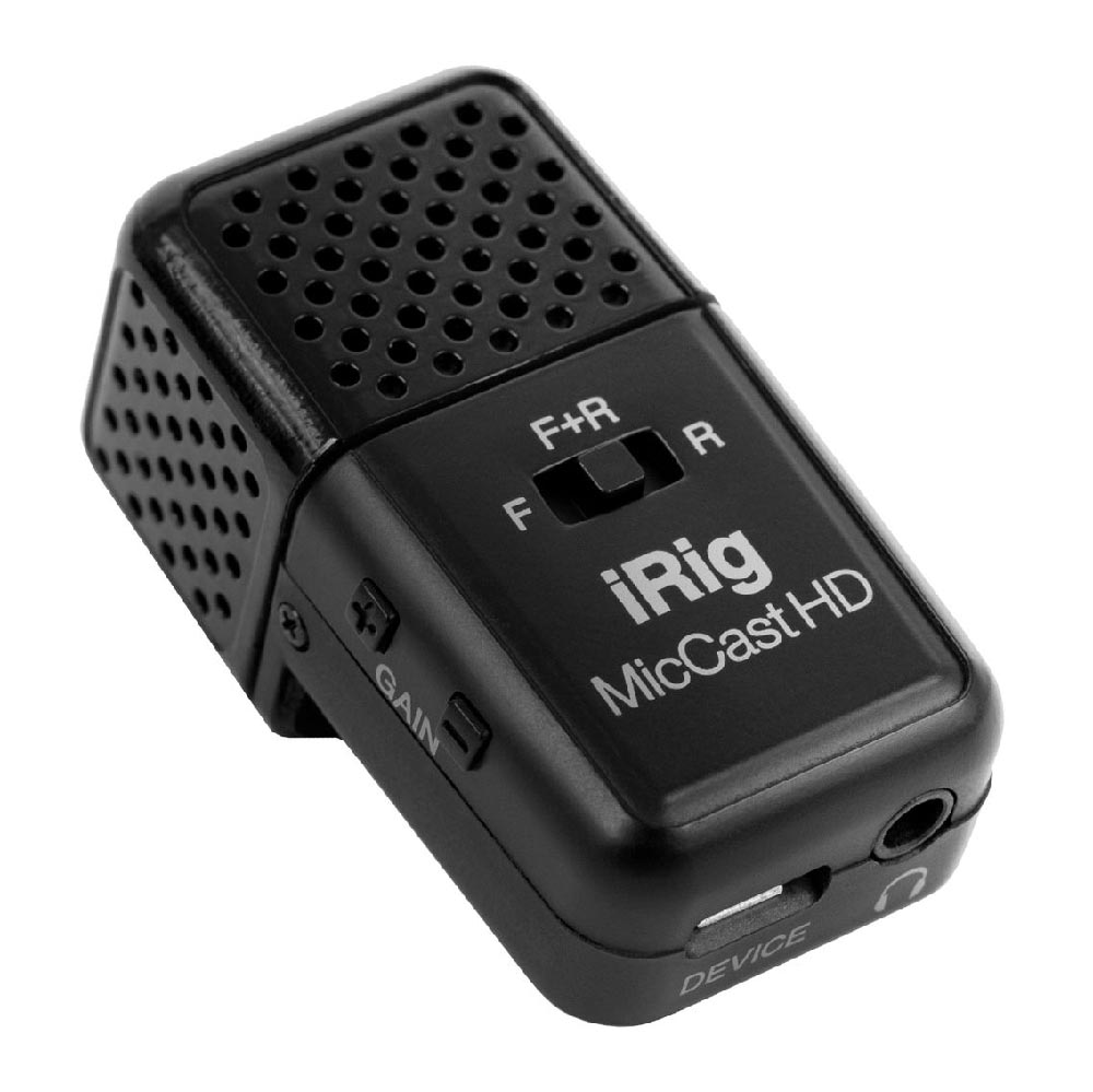 Микрофон IK Multimedia iRig Mic Cast HD, черный irig mic cast 2 микрофон для ios android устройств ik multimedia