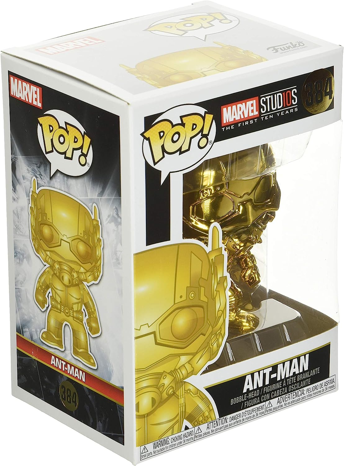 Фигурка Funko Pop! Marvel: Studio's 10th Anniversary - Ant-Man (Chrome) фигурка funko ant man