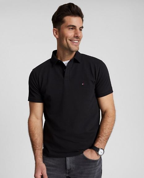 

Футболка-поло Tommy Hilfiger Regular Fit, черный