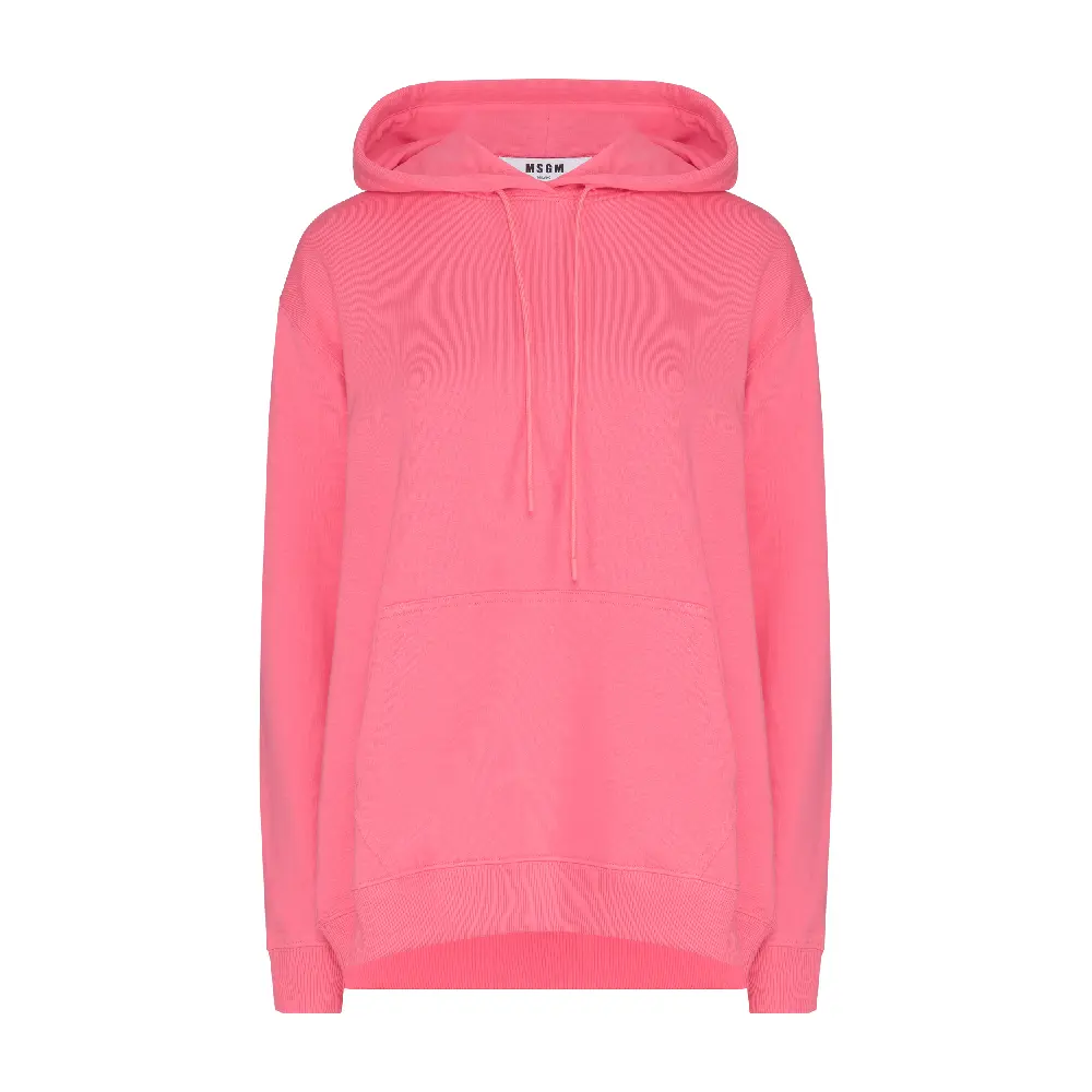 

Толстовка худи Msgm Cotton With Logo, розовый