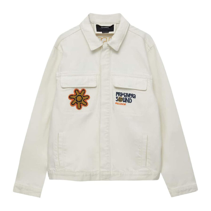 

Куртка Pull&Bear Trucker Primavera Sound, белый
