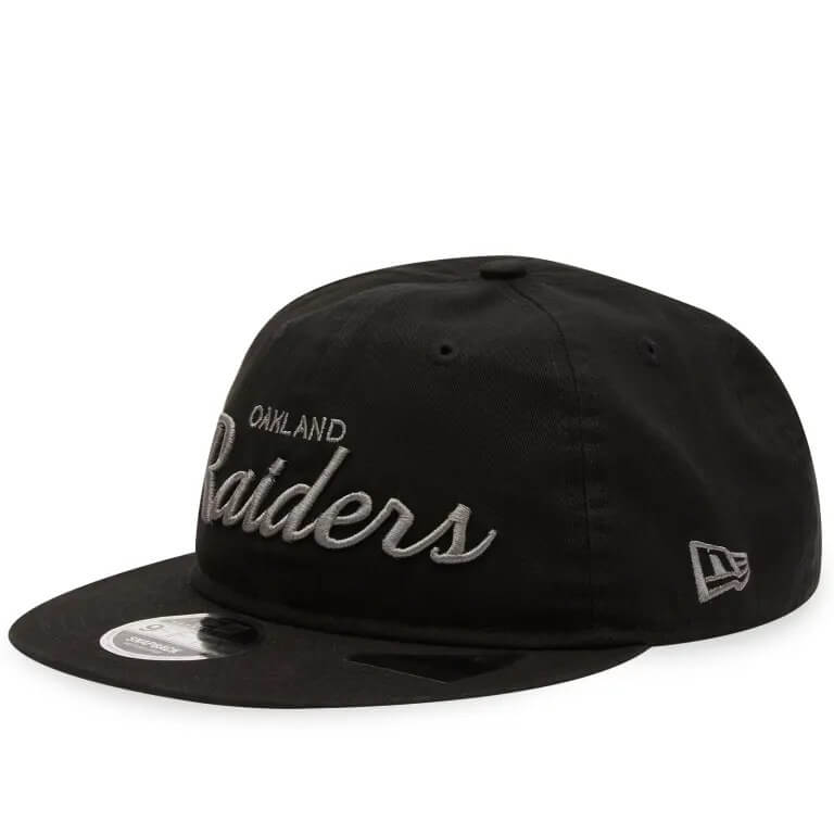 Бейсболка New Era Las Vegas Raiders 9fifty Adjustable, черный бейсболка женская мятная кепка однотонная классическая