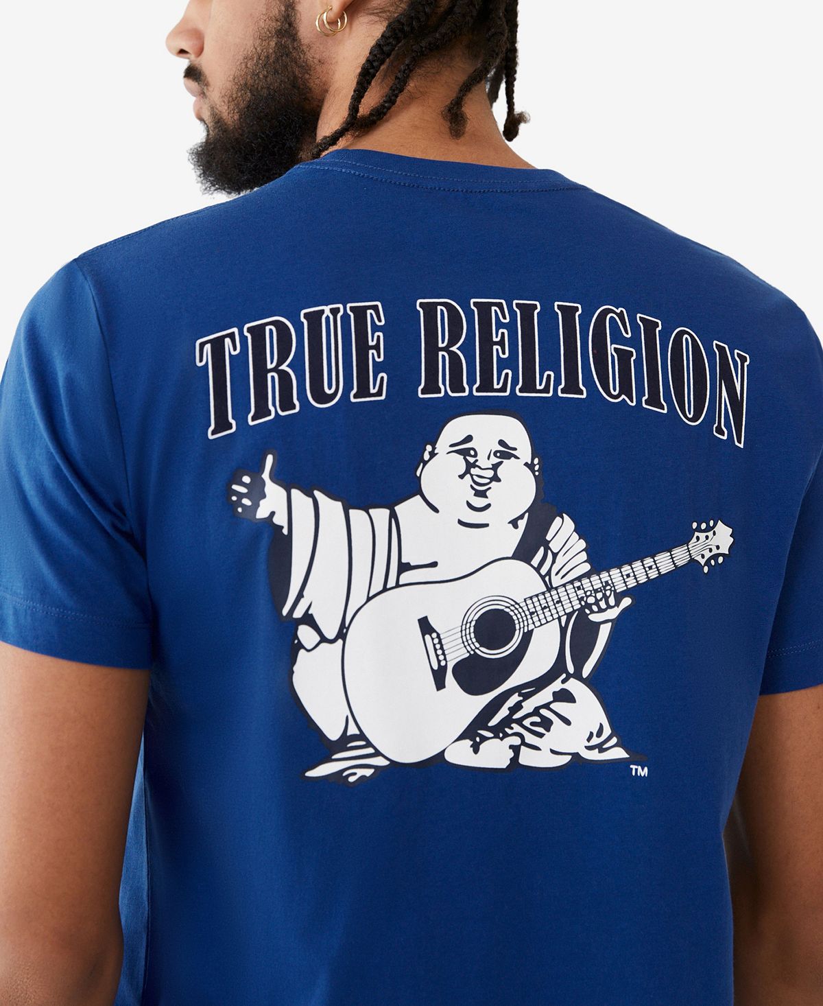 цена Мужская футболка с круглым вырезом и короткими рукавами с логотипом будды True Religion