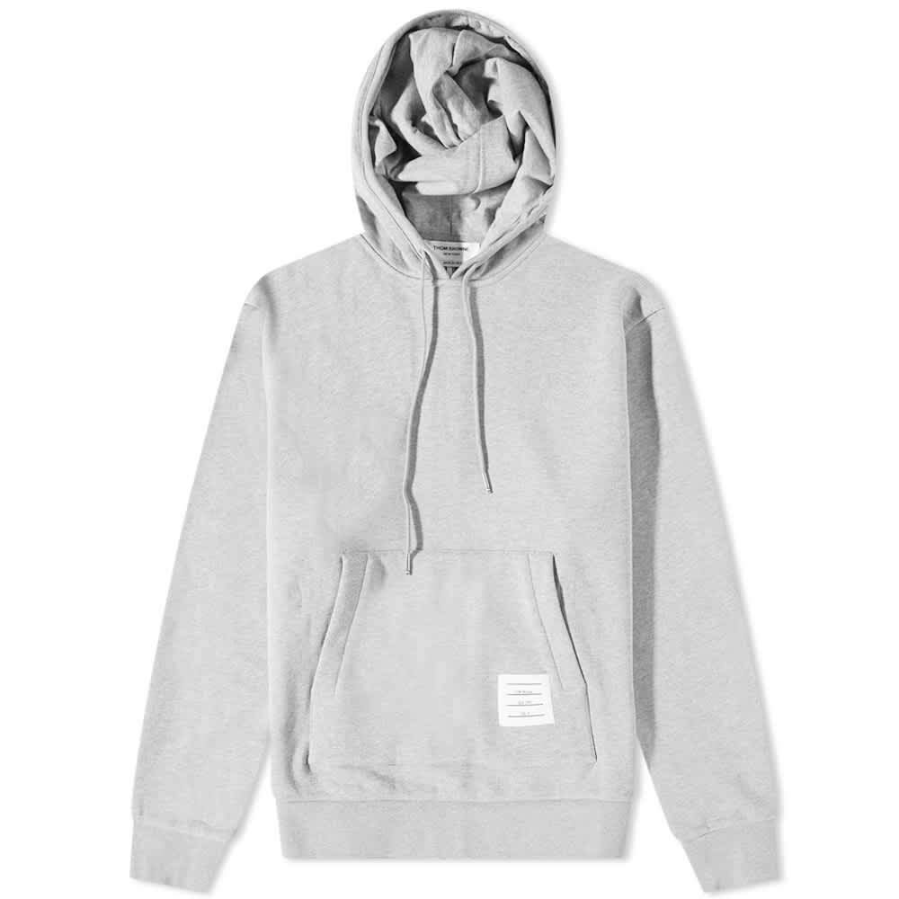 

Толстовка Thom Browne Grosgrain Popover Hoody, Серый
