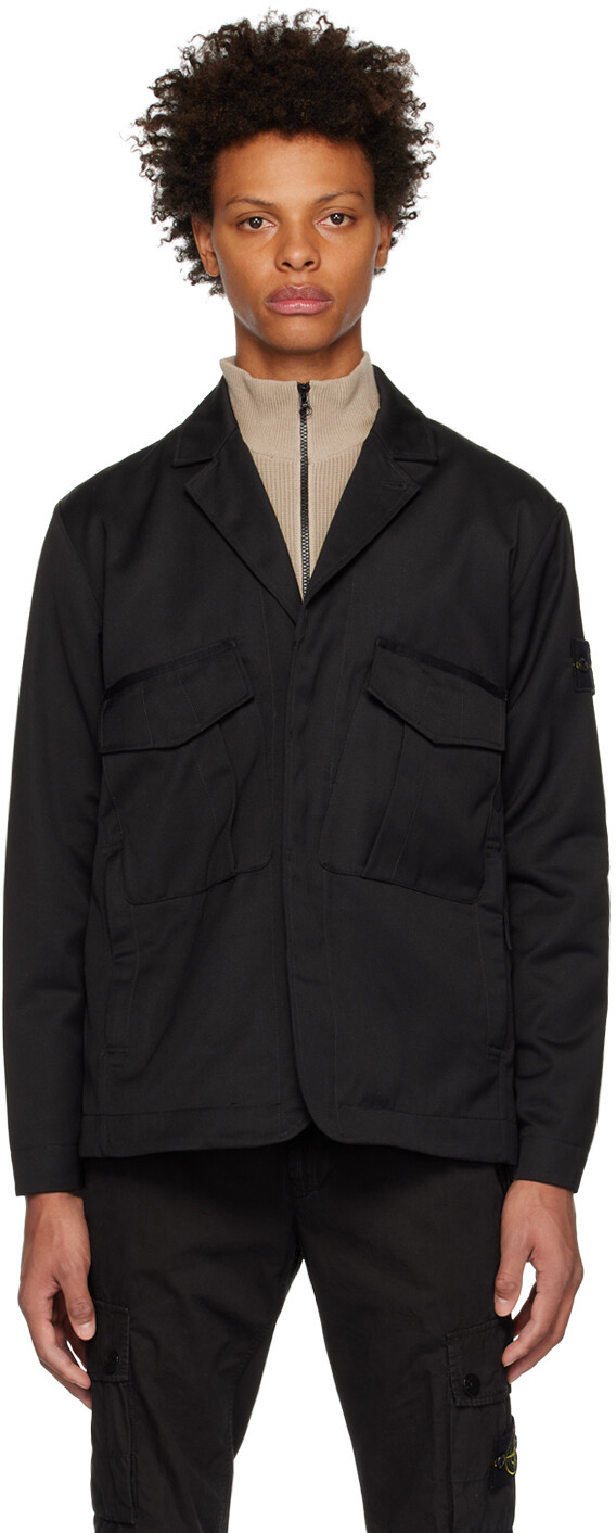 

Черный деловой пиджак Stone Island