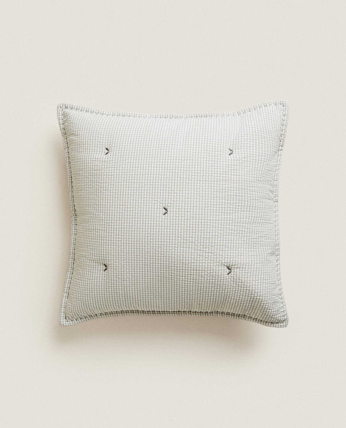 

Чехол на подушку Zara Home Seersucker Cushion, серый