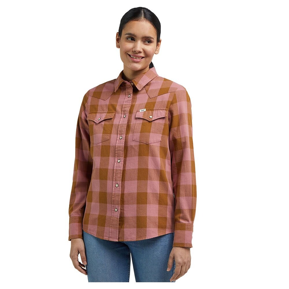

Рубашка с длинным рукавом Lee Western Regular Fit, оранжевый