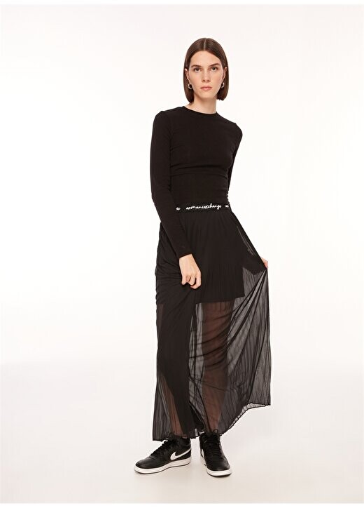 

Черная женская прямая юбка 6RYN09 Armani Exchange, черный