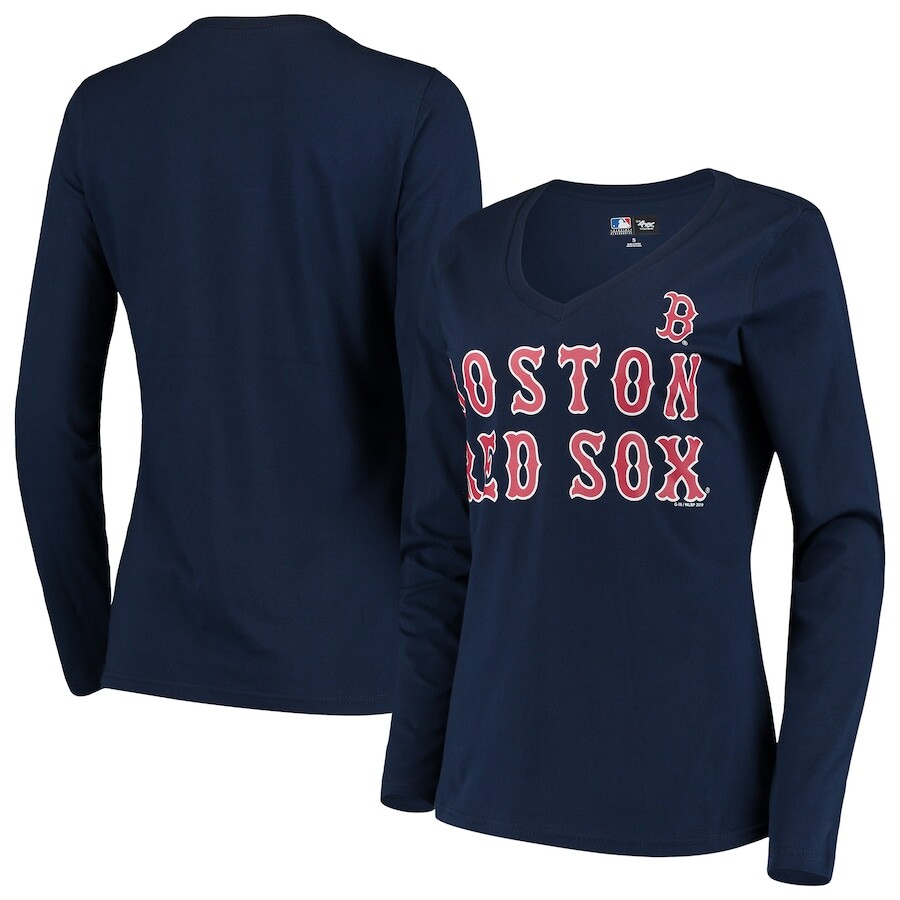 

Футболка с длинным рукавом G-III 4Her by Carl Banks Boston Red Sox, нави