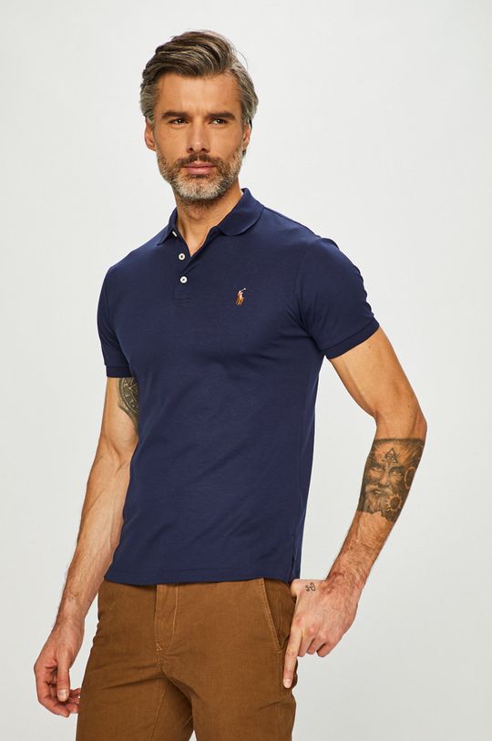 Рубашка поло Polo Ralph Lauren, темно-синий рубашка поло classic fit printed mesh polo shirt polo ralph lauren цвет race ready newport navy