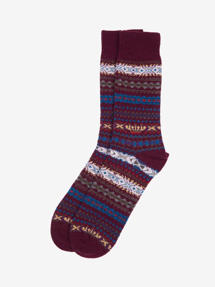 

Носки Boyd Fair Isle Barbour, бордовый